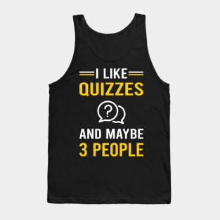 3 People Quizzes Quiz Tank Top